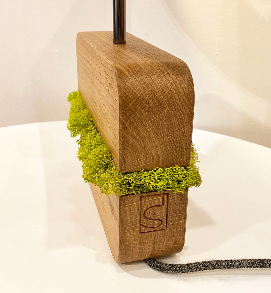 lampe en végétal stabilisé